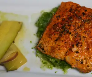 Salmon with Squash