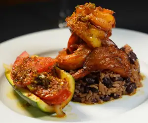 Congri Mofongo Camarones