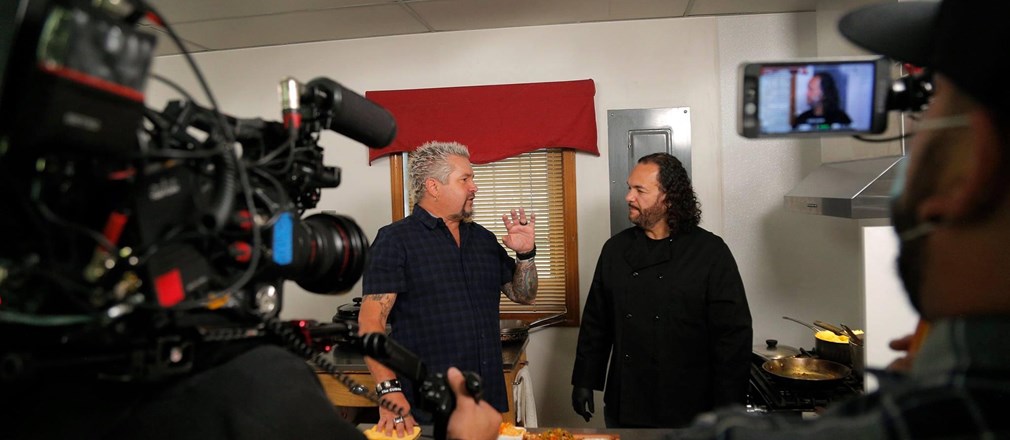 Guy Fieri with Chef Rico Z