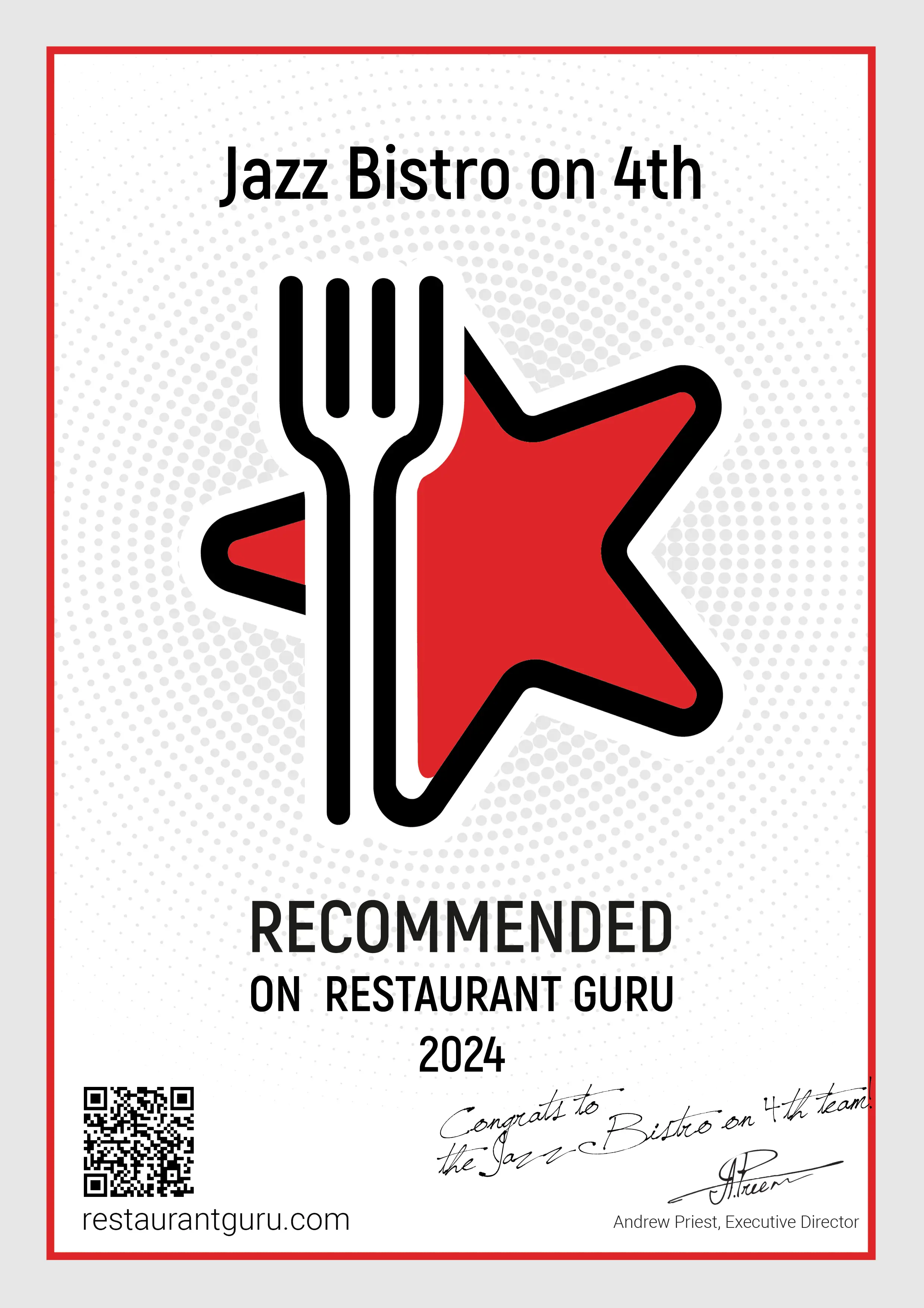 award as recommended on guru