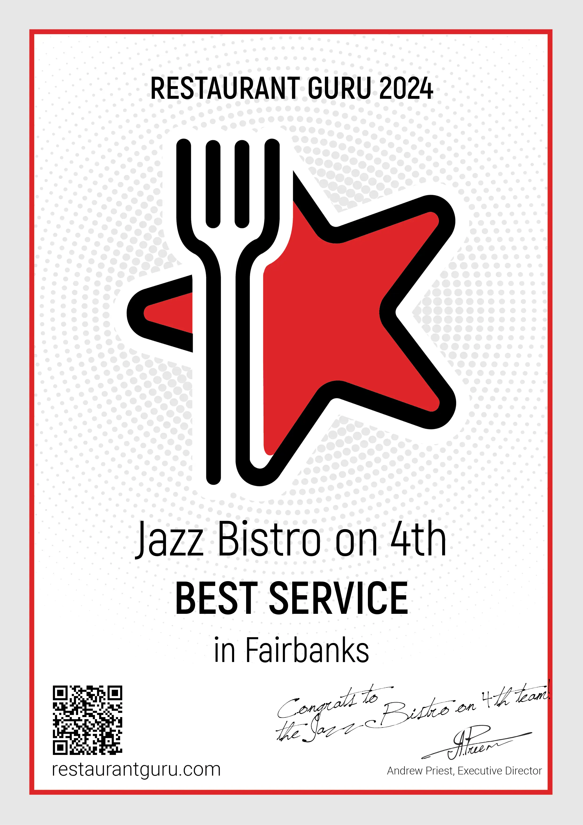 Award for best service